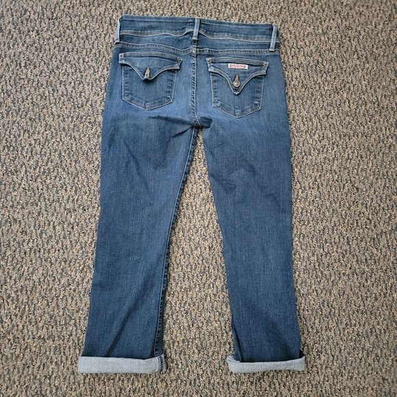 Awesome Hudson Flap Pocket Straight Leg Skinny Jeans Stretchy Size 27 - Picture 9 of 11